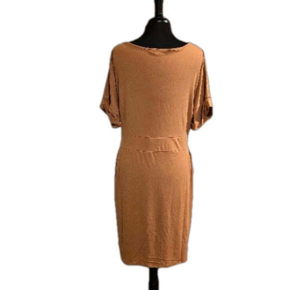 Zenana NWOT Orange Dress with front tie SUPER SOFT - Picture 2 of 6